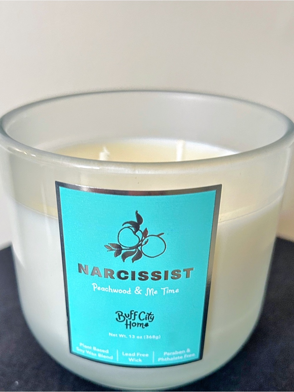 Narcissist Peachwood & Me Time Scented Candle - Teal